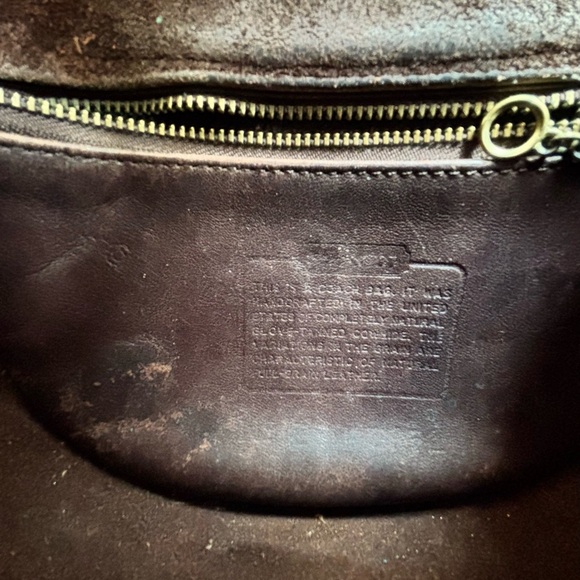 Vintage COACH Watson Dark Brown Smooth Leather Small Flap Crossbody Bag #9981 - Picture 8 of 9